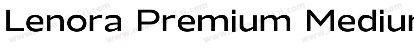 Lenora Premium Medium字体转换